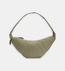 Sac à main Croissant Large en cuir Lemaire