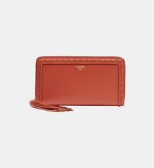 Portefeuille long zippé Premier Flirt en cuir Lancel