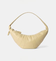 Sac à main Croissant Large en cuir Lemaire