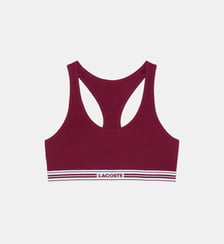 Brassière signature coton stretch Lacoste