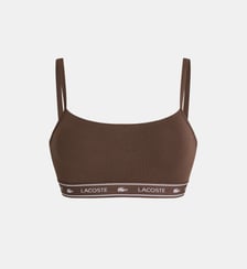 Brassière signature en coton stretch Lacoste