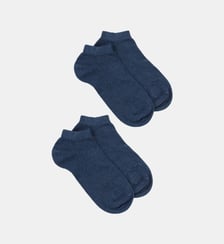 Lot de 2 paires de chaussettes en coton Doré Doré