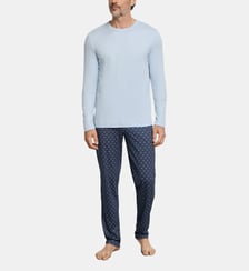 Ensemble de pyjama en coton à motif Hanro