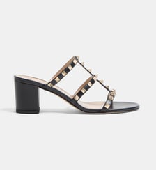 Mules Rockstud en cuir Valentino Garavani