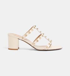 Mules Rockstud en cuir Valentino Garavani