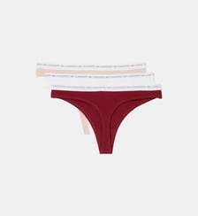 Lot de 3 strings logo coton stretch Lacoste