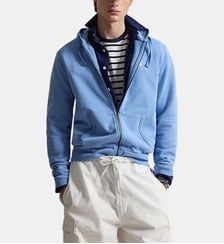 Sweat droit zippé coton capuche Polo Ralph Lauren