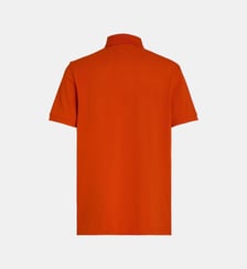 Polo droit en coton logo flag Tommy Hilfiger