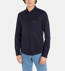 Chemise slim en coton jersey Calvin Klein