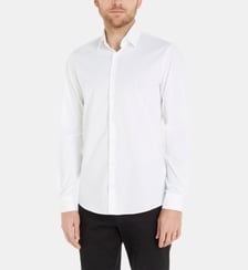 Chemise slim en popeline de coton Calvin Klein