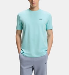 T-shirt droit en coton logo BOSS
