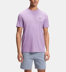 T-shirt droit en coton logo BOSS
