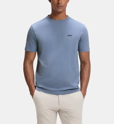 T-shirt droit en coton logo BOSS