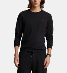 T-shirt droit Pony manches longues coton Polo Ralph Lauren