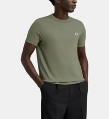 T-shirt droit Ringer logo coton  Fred Perry