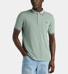 Polo droit Twin Tipped en coton piqué Fred Perry