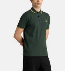 Polo droit Twin Tipped en coton piqué Fred Perry