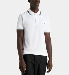 Polo droit Twin Tipped en coton piqué Fred Perry