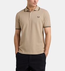 Polo droit Twin Tipped en coton piqué Fred Perry
