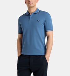 Polo droit Twin Tipped en coton piqué Fred Perry