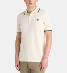 Polo droit Twin Tipped en coton piqué Fred Perry
