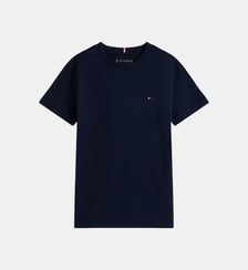 T-shirt droit coton drapeau Tommy Hilfiger