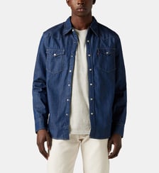 Chemise droite en denim coton brut Levi's