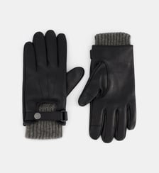 Gants Solal cuir et cachemire fonction tactile Galeries Lafayette