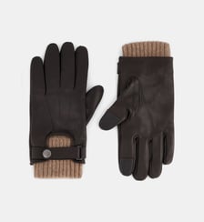 Gants Solal cuir et cachemire fonction tactile Galeries Lafayette