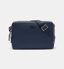 Sac besace crocodile cuir piqué Lacoste