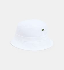 Bob crocodile signature en coton bio piqué Lacoste