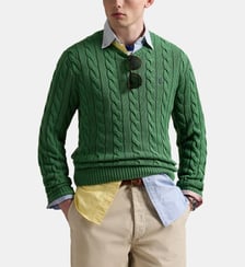 Pull droit maille câble coton Polo Ralph Lauren