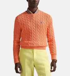 Pull droit maille câble coton Polo Ralph Lauren