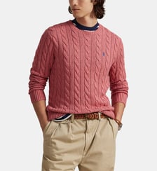 Pull droit maille câble coton Polo Ralph Lauren