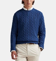 Pull droit maille câble coton Polo Ralph Lauren