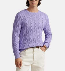 Pull droit maille câble coton Polo Ralph Lauren