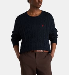 Pull droit maille câble coton Polo Ralph Lauren