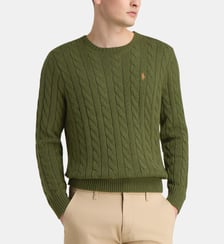 Pull droit maille câble coton Polo Ralph Lauren