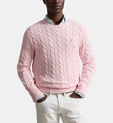 Pull droit maille câble coton Polo Ralph Lauren