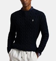 Pull droit maille câble coton Polo Ralph Lauren