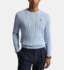 Pull droit maille câble coton Polo Ralph Lauren