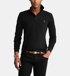 Polo slim coton piqué manches longues Polo Ralph Lauren