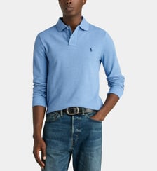 Polo slim coton piqué manches longues Polo Ralph Lauren