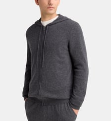 Gilet homme Nachcap zippé capuche cachemire Galeries Lafayette