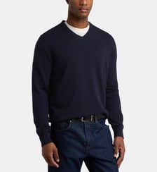 Pull droit Tuton col V coton bio Galeries Lafayette