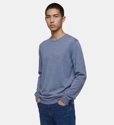 Pull Teriron droit laine mérinos responsable Galeries Lafayette