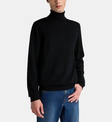 Pull maille droit Terirol col roulé laine mérinos Galeries Lafayette