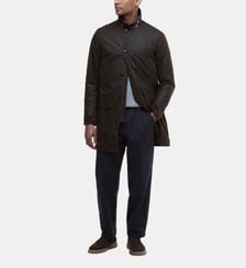 Parka Wax Mac mi-longue coton ciré Barbour