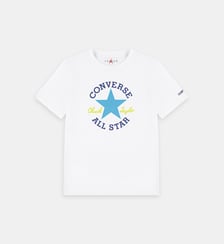 T-shirt droit logo étoile et signature coton Converse