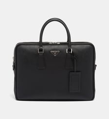 Sac porte-documents en cuir saffiano Prada